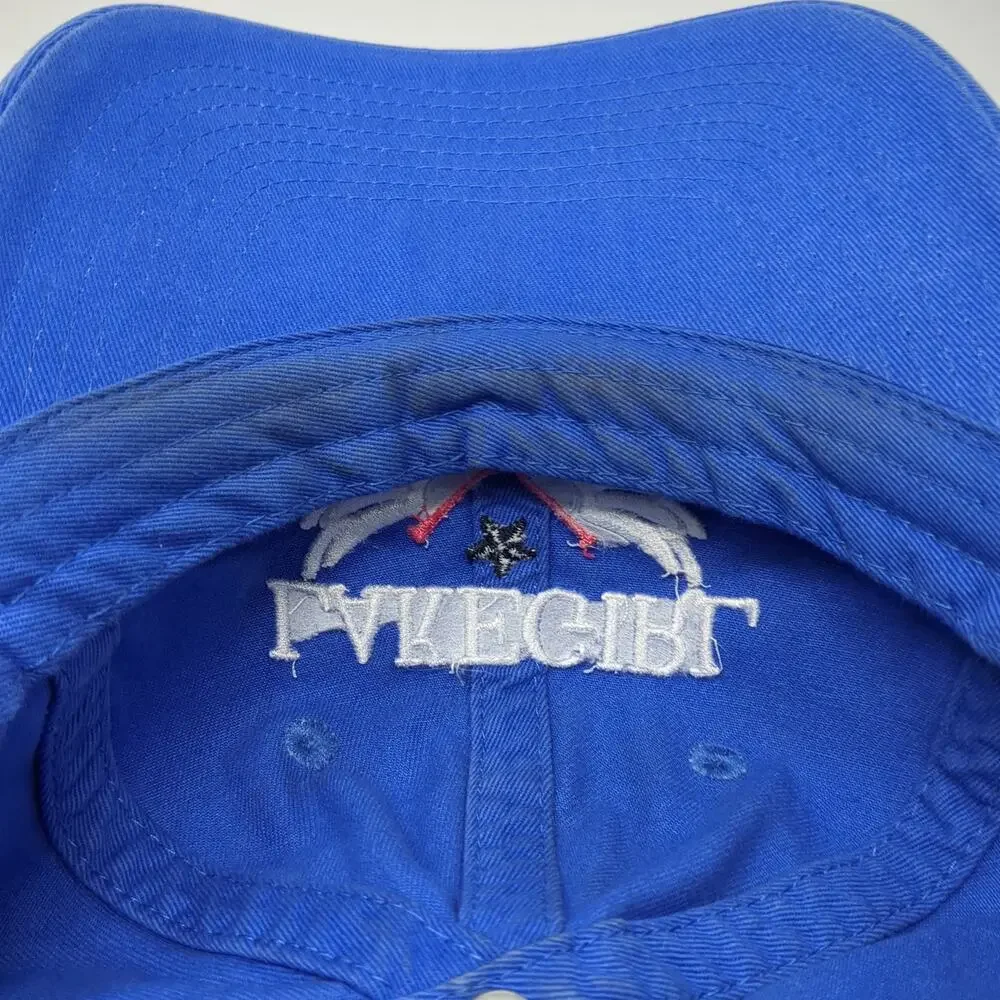 Lakegirl Baseball Cap Blue One Size Embroidered Winged Oars Logo Strapback Hat